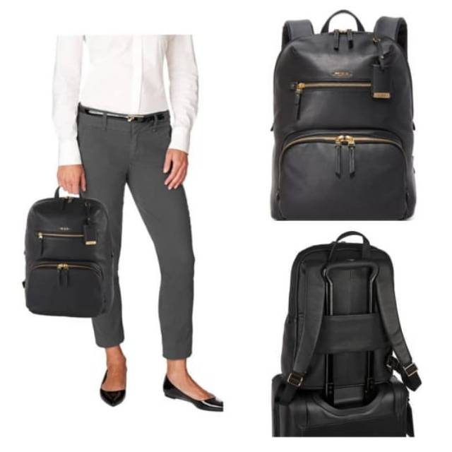 Tumi halle leather backpack hotsell