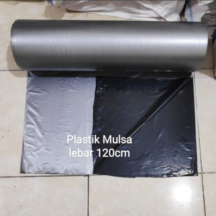 Jual Plastik Mulsa Hitam Perak Roll Plastik Tanaman Shopee Indonesia