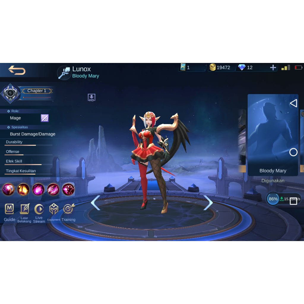Jual Skin Lunox Bloody Mary (Mobile Legend) Shopee Indonesia