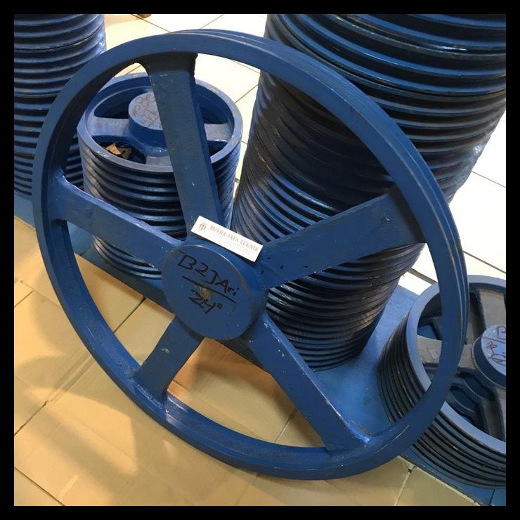 Jual Puli Besi Jari A2 X 8 Inch Pully Pulley Polly Poli 2 Jalur ...