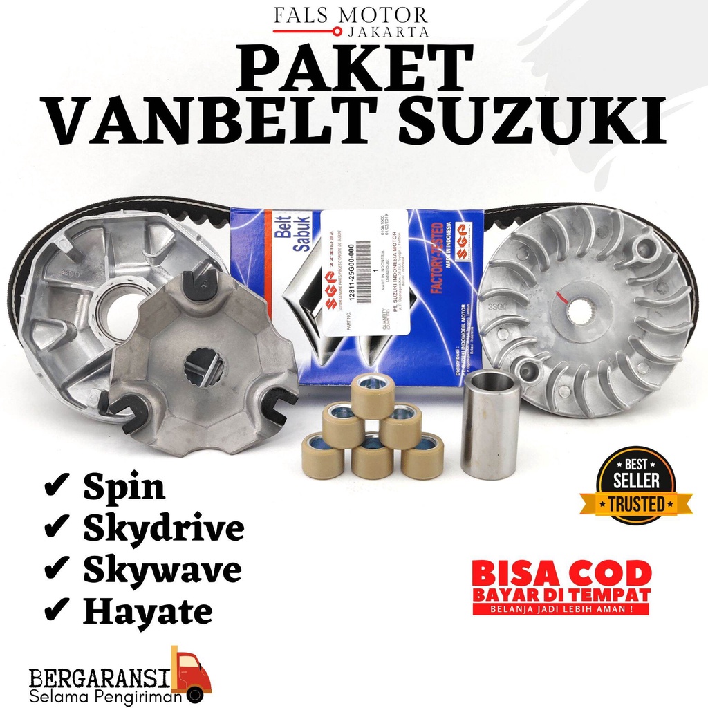 Jual Vanbelt Spin 125 / Paket Kirian Spin 125 / Vbelt Skywave / Penbel ...