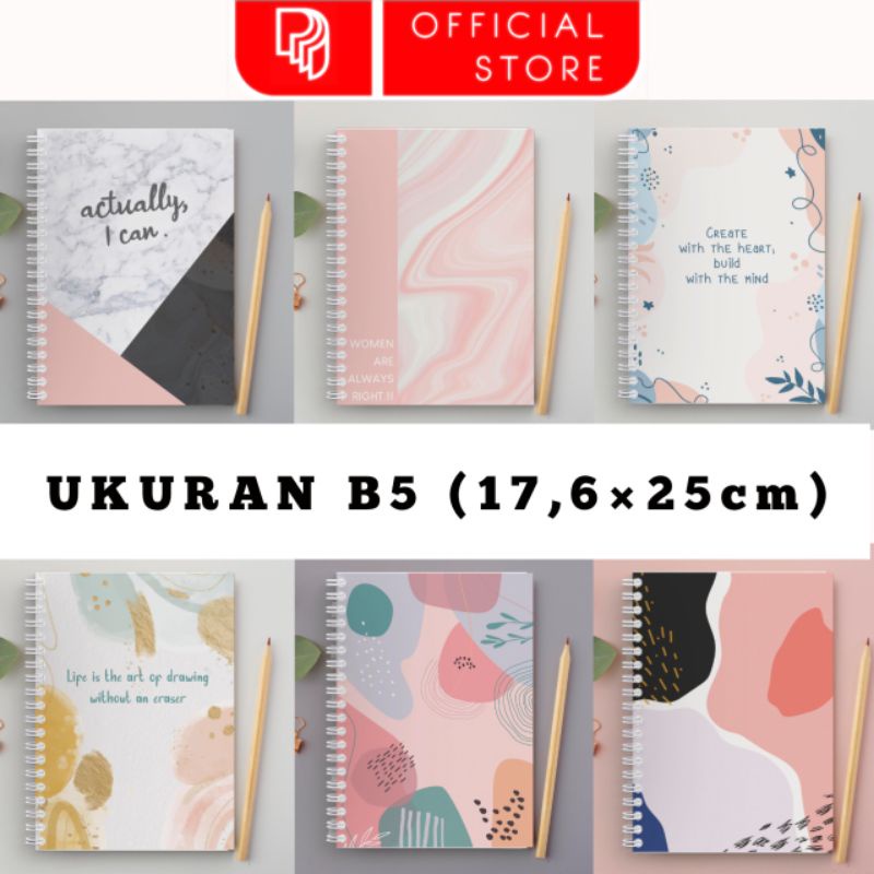 Jual B5 Notebook Spiral / Buku Journal / Buku Ring Spiral Besar ...