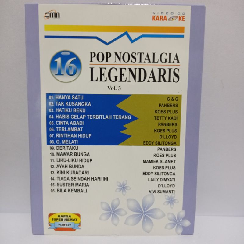 Jual KASET VCD DVD ORIGINAL POP NOSTALGIA LEGENDARIS CAMPURAN VOL 3 ...