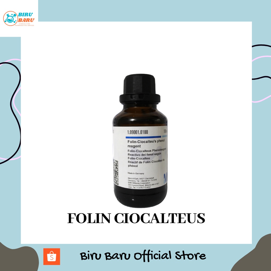 Jual FOLIN CIOCALTEUS 10 ML PRO ANALISA MERCK BEST | Shopee Indonesia