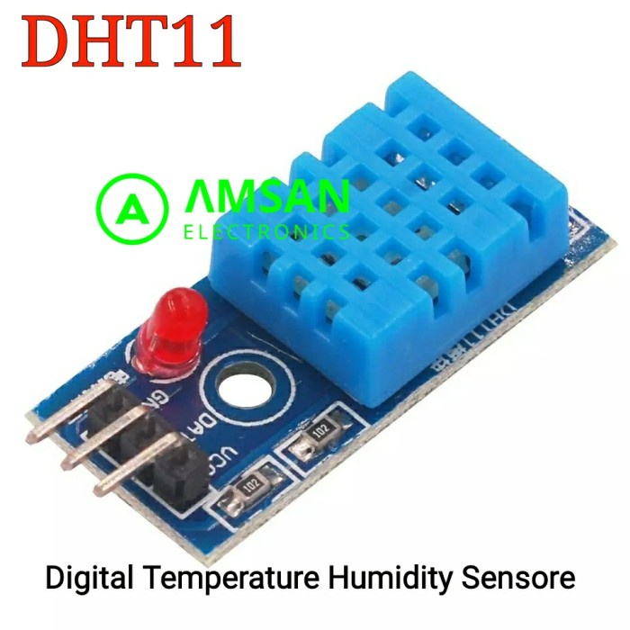 Jual DHT11 3.35VDC Temperature and Relative Humidity Sensor Arduino