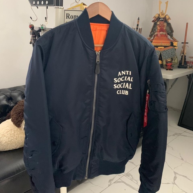 Jaket Bomber Alpha Industries x Anti Social Club