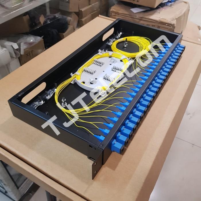 Jual otb rack 24 core / odf rack.ount 24 core sc upc ( hitam ) | Shopee ...