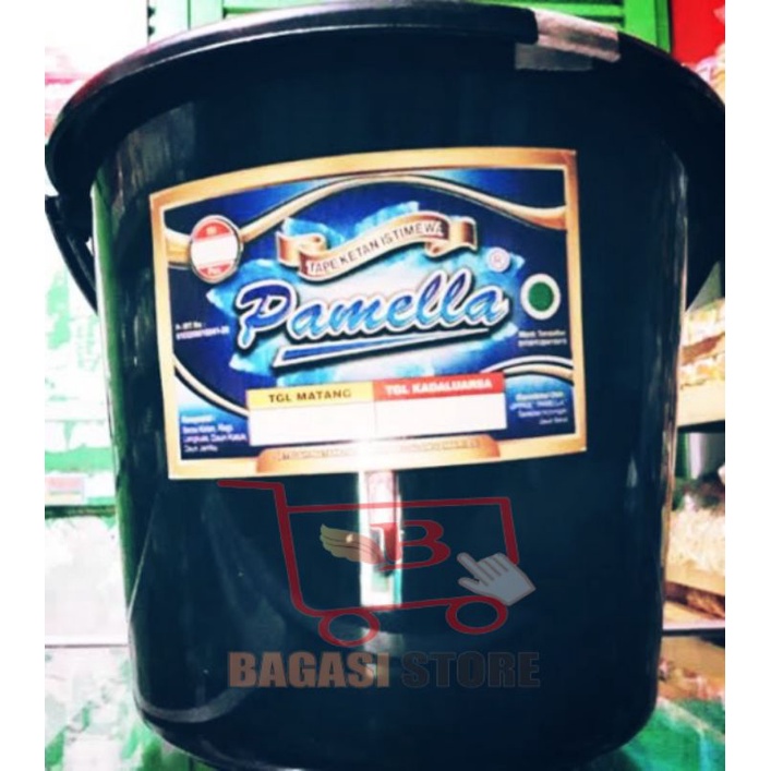Jual TAPE KETAN PAMELA KEMASAN EMBER ISI 80/ TAPE KUNINGAN JAWABARAT