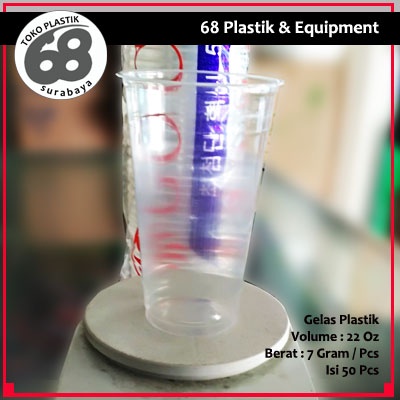 Gelas Plastik 16 Oz 18 Oz & 22 OZ Merk Go Cup