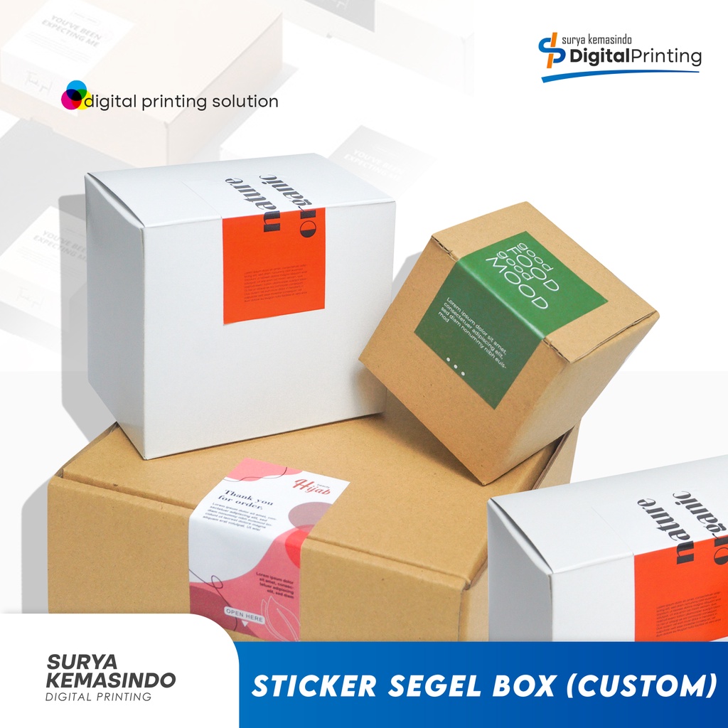 Jual Stiker Sticker Segel Box Custom Kotak Segel Box Label Box