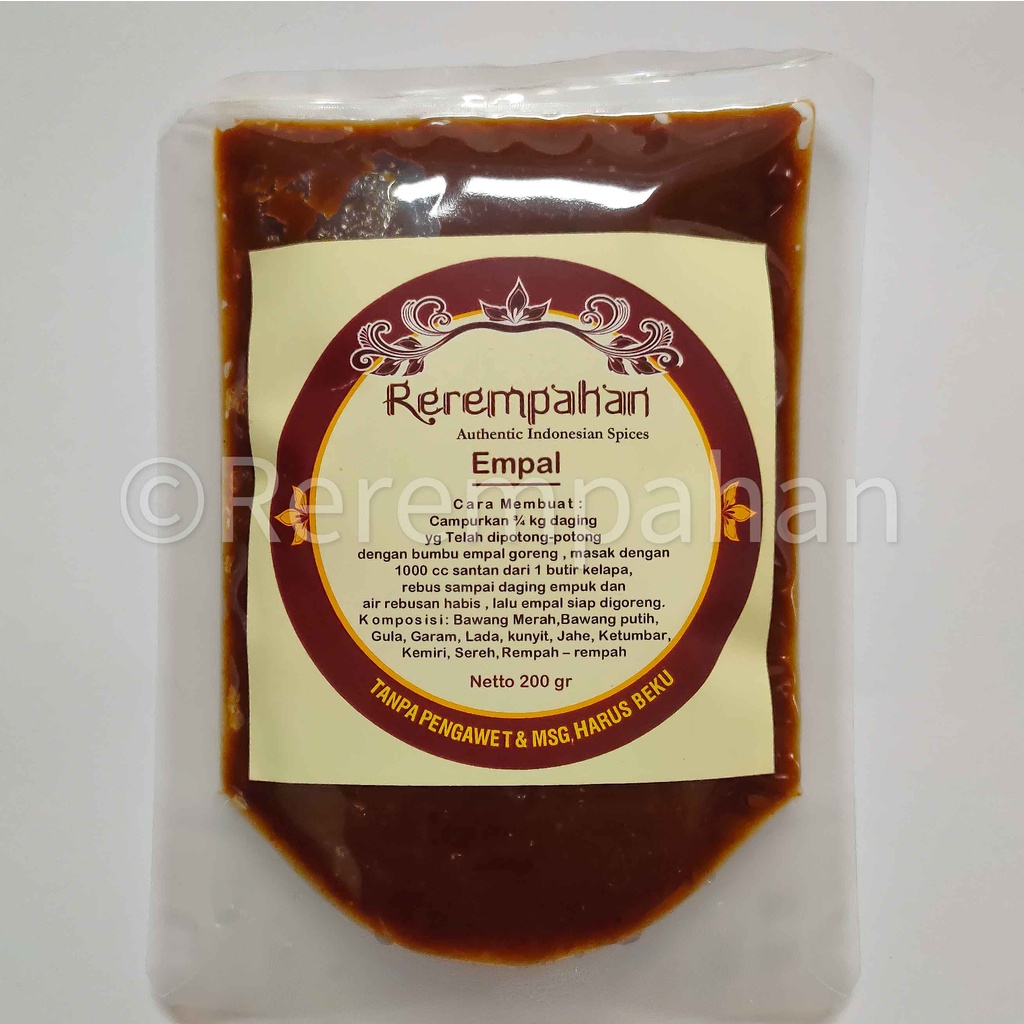 Jual Rerempahan EMPAL GEPUK Bumbu Jadi Instan Siap Pakai TANPA PENGAWET ...