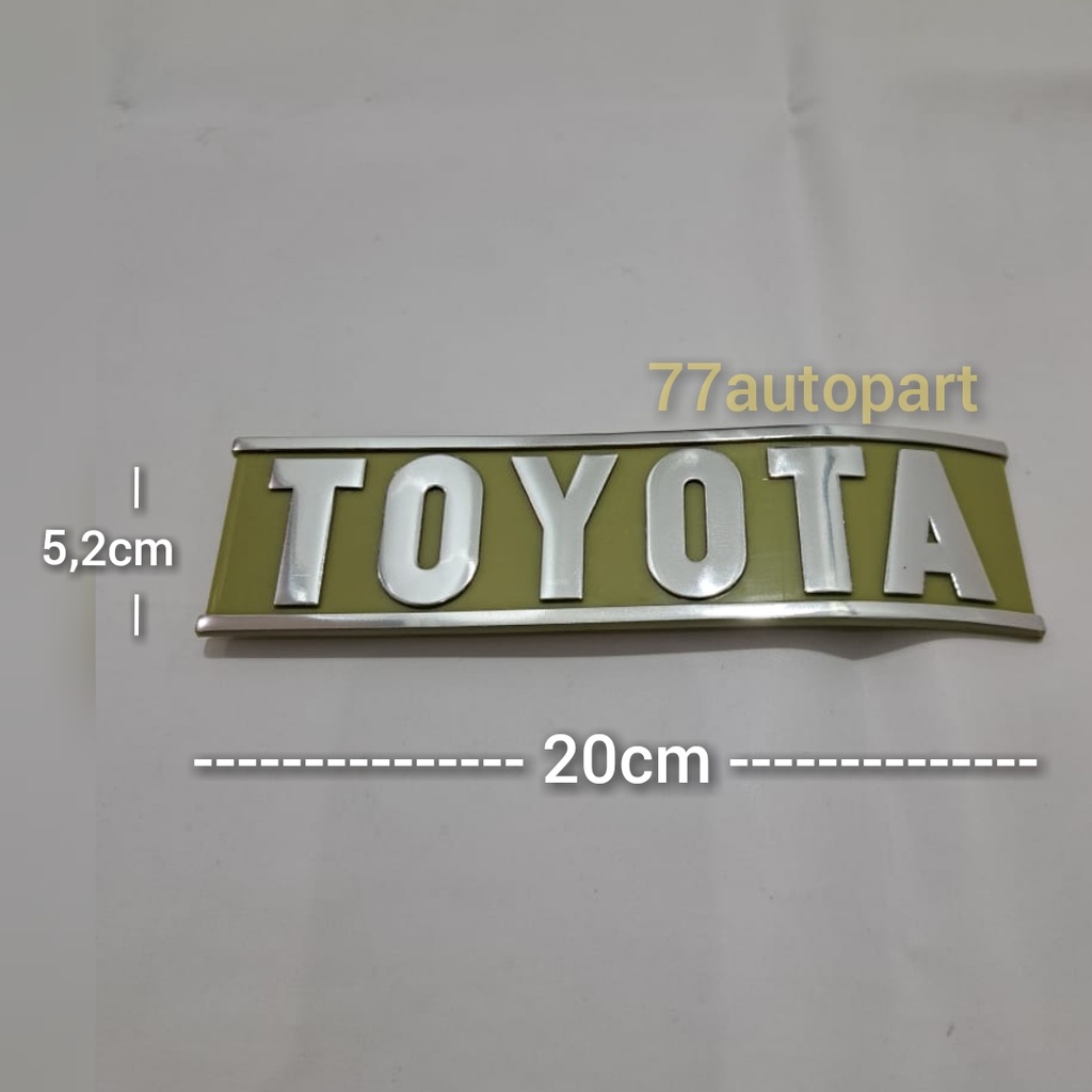 Jual Emblem Logo Mobil Tulisan Toyota Untuk Hartop Bagian Belakang