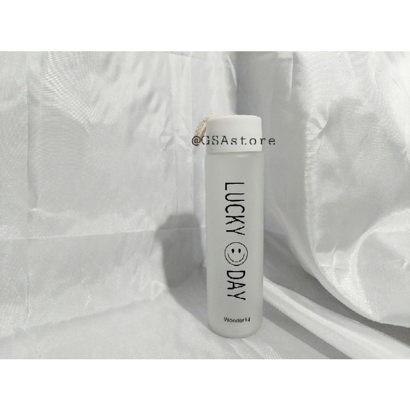 Jual botol luckyday / botol smile / botol minum / botol minum kaca ...