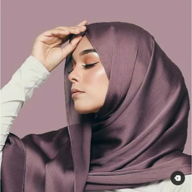 MALAY PART 1 Pashmina Crinkle Textured Silk Malay Hijab Pleated Malaysia