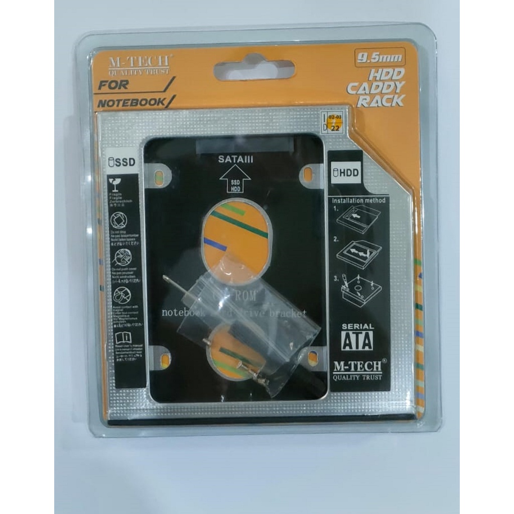 Jual Casing SSD-HDD Caddy Hard Disk - Second Hard Disk Caddy 9.5mm ...