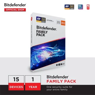 Bitdefender Family Pack – 15 Devices, 1 Year – US & CA Region