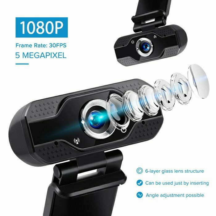Jual V8 Full HD Webcam 1080p With Microphone Web Cam Laptop Komputer PC ...