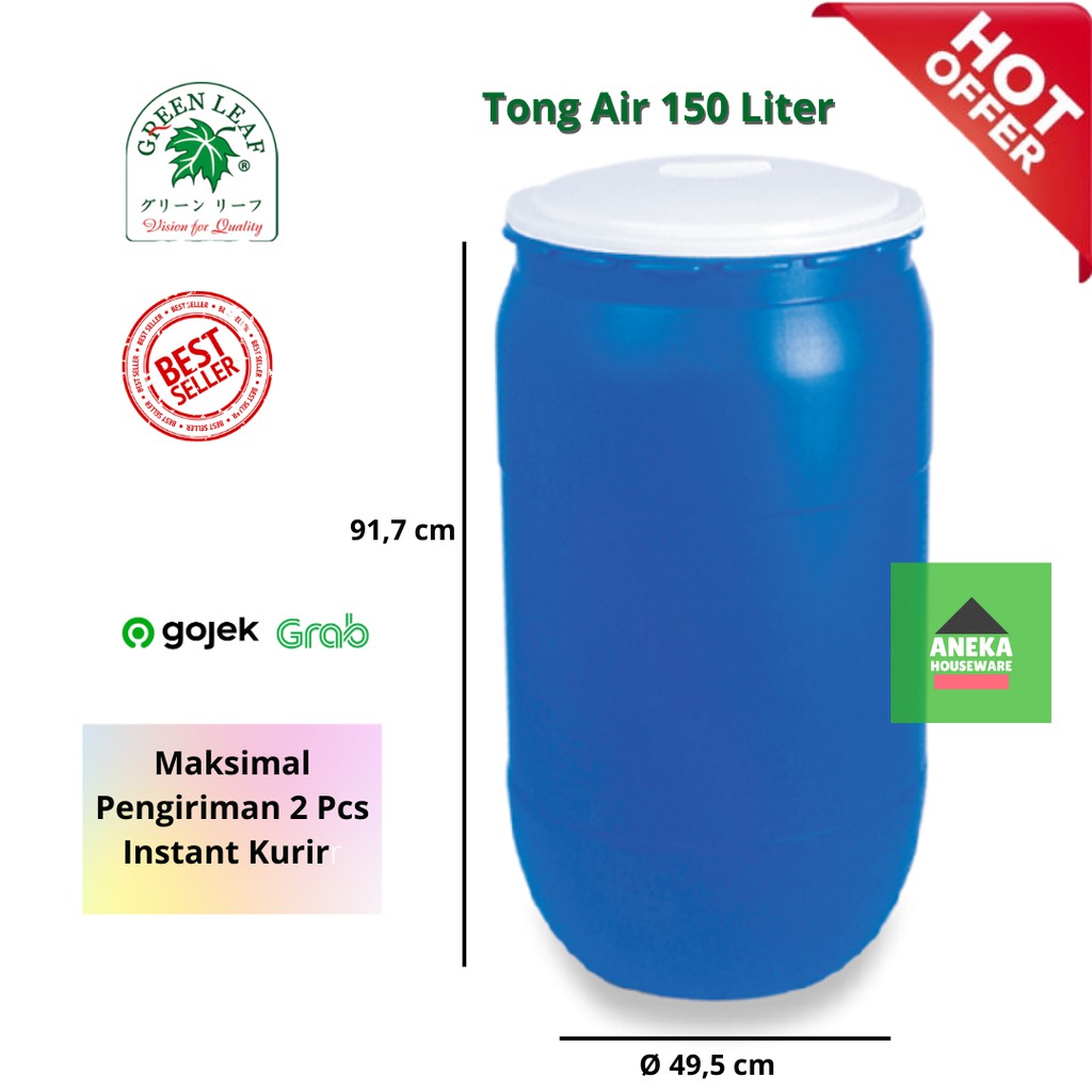 Jual Ember Besar Tong Air 150 L 0515 Green Leaf Shopee Indonesia