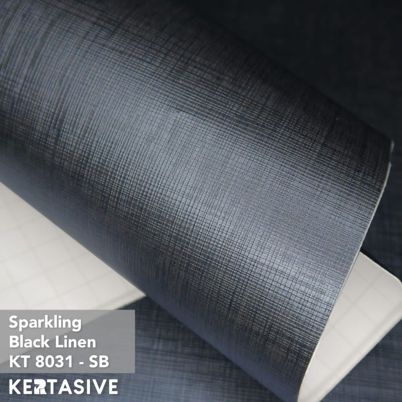 Jual KERTASIVE PVC INTERIOR FILM - SPARKLING BLACK LINEN - KT803611-B ...