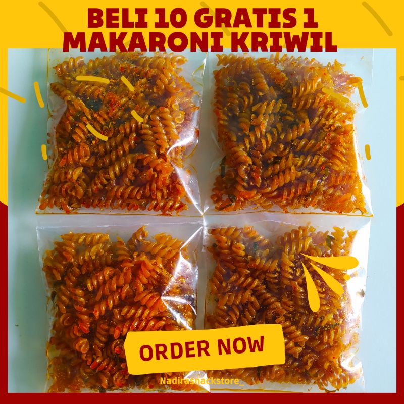 Jual Makaroni Kriwil Makaroni Spiral Makaroni Pedas 50gr Shopee