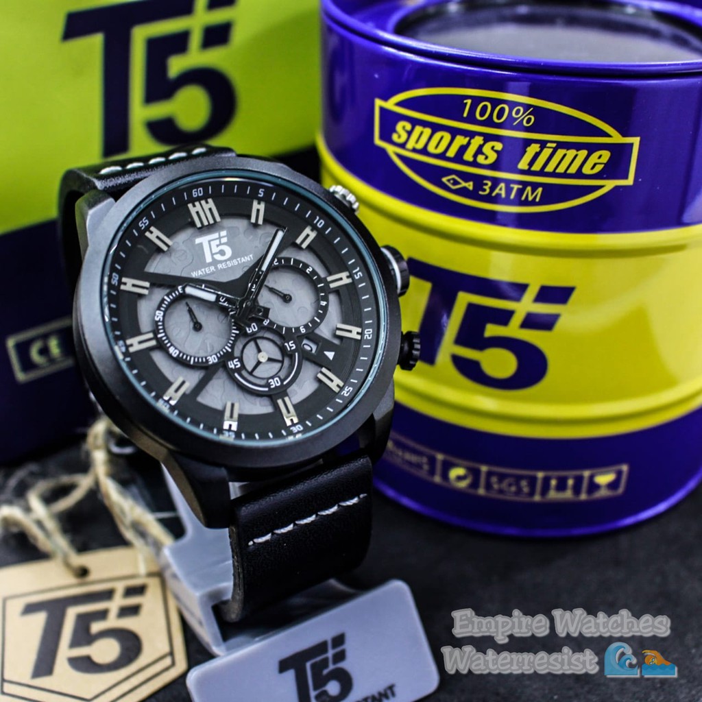 Jual Jam Tangan T5 H3625G H3625 3625 Pria Cowok Analog Chrono dan ...