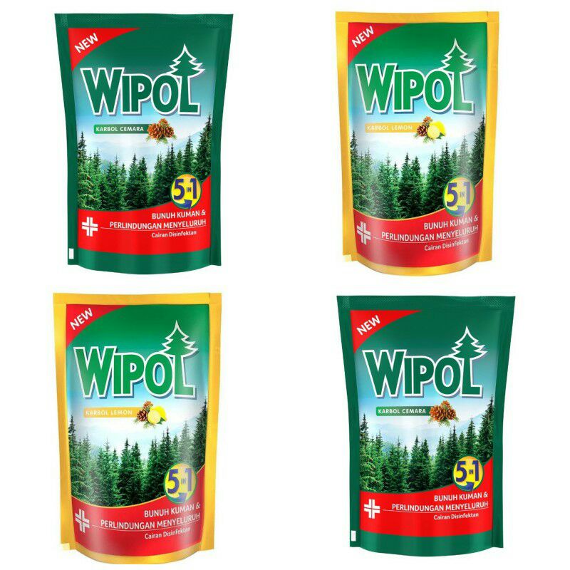 Jual Wipol Refill 240ml Classic Pine Karbol Lemon Pembersih Lantai