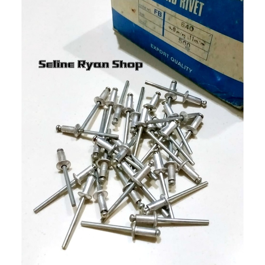 Jual 50 PCS Paku Rivet / Blind Rivet FB 640 Master Brand | Shopee Indonesia