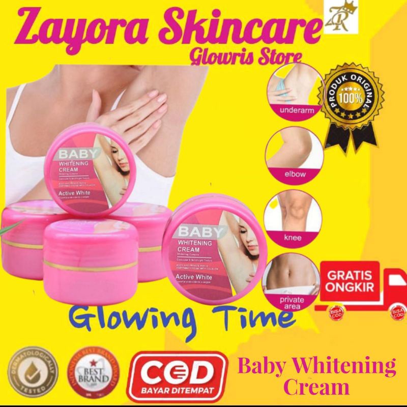 ORIGINAL Baby Whitening Cream Pemutih Ketiak Leher dan Selangkangan