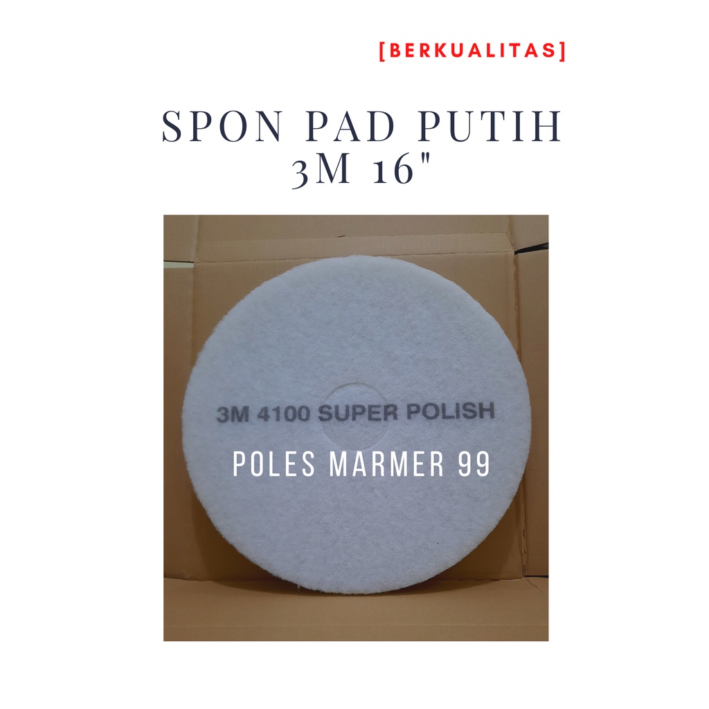 Jual Spon Pad Putih/Merah 3M 16 Inch | Shopee Indonesia