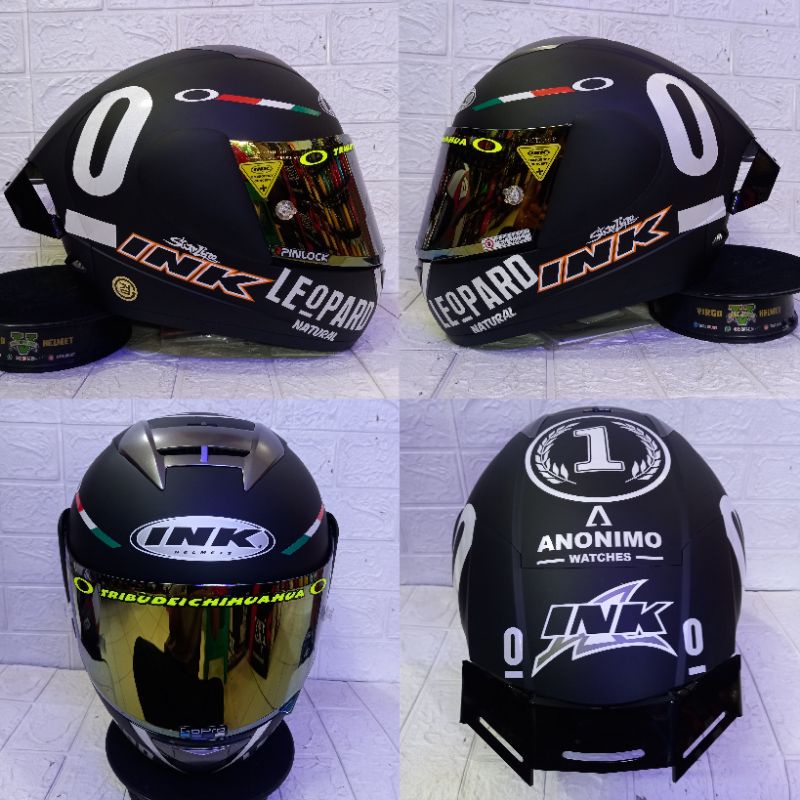 Jual Helm Ink Cl Max Solid Black Doff Matt Paket Ganteng Shopee Indonesia