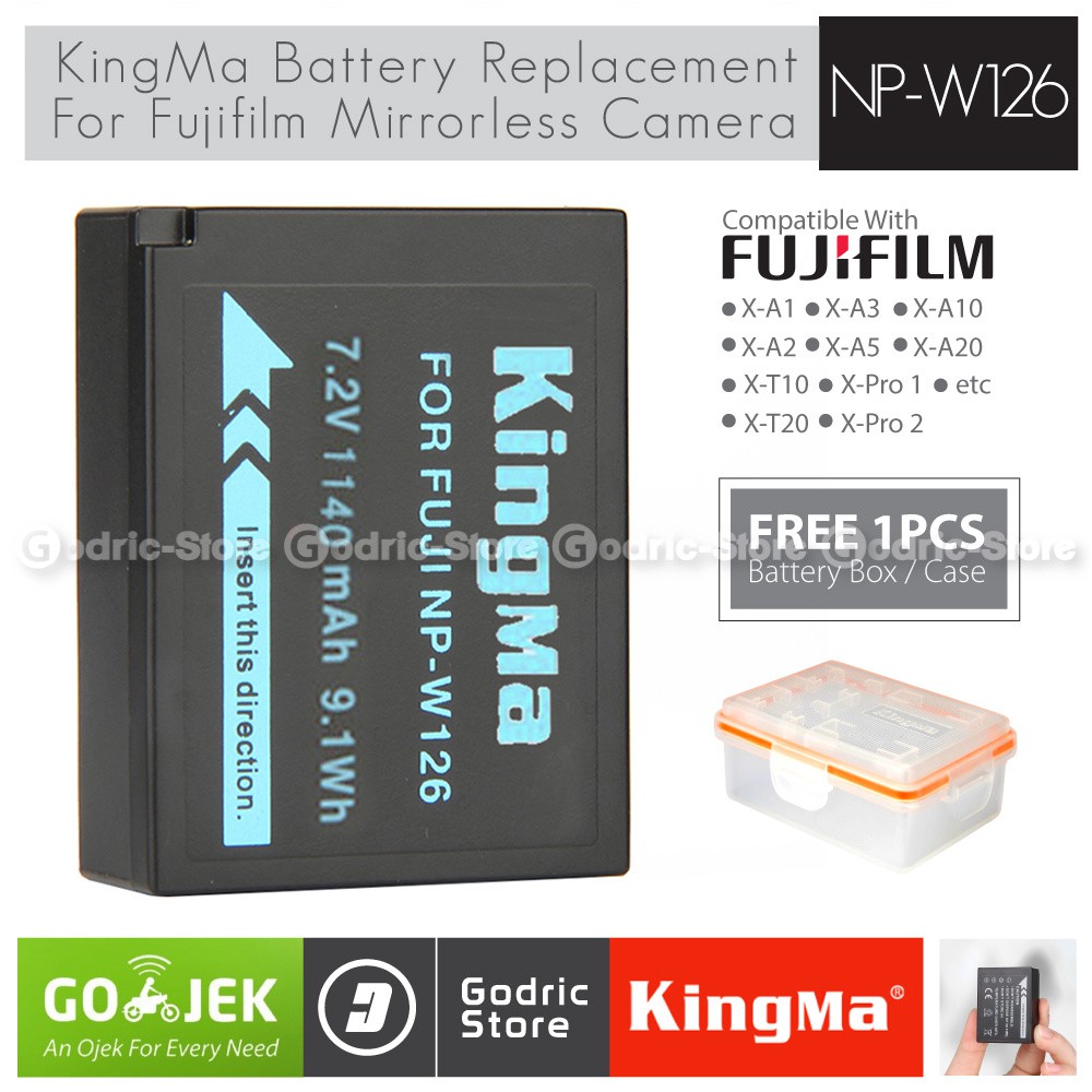 Jual Kingma Baterai Np W Fujifilm Battery Xa Xa Xa Xa Xt Xt Xt X F Xpro Etc