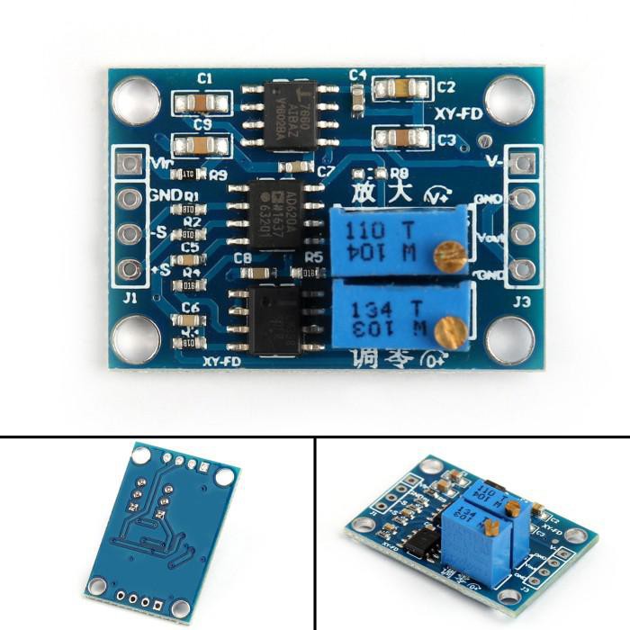Jual AD620 High Precision uV / mV Micro Mili Voltage Signal Amplifier ...