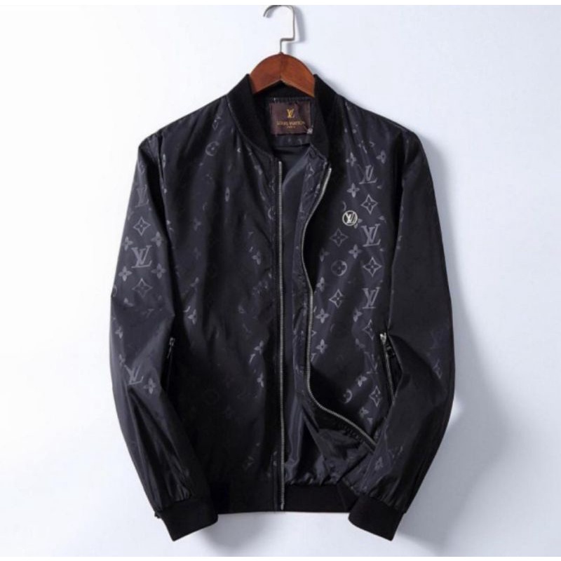 JAKET PRIA BRANDED LV BLACK NEW QUALITY MIRROR