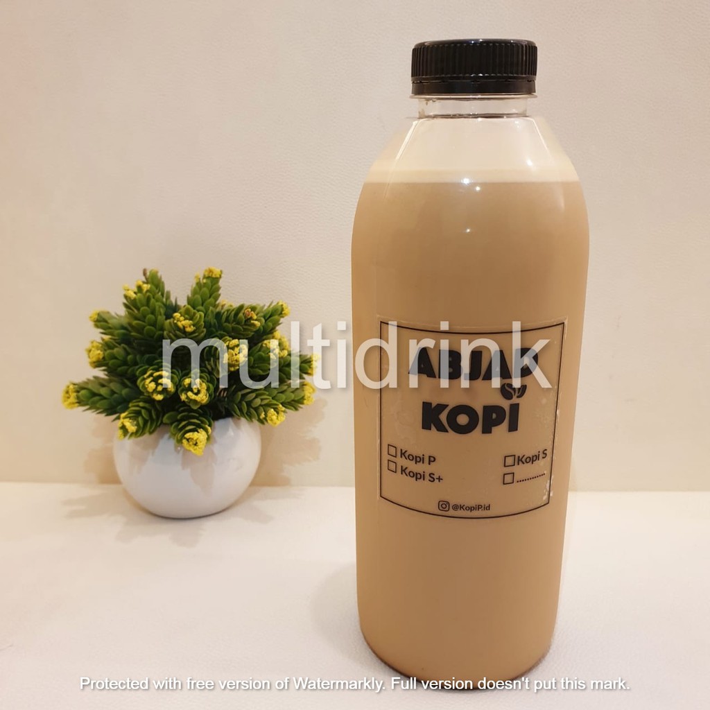 Jual KOPI SUSU GULA AREN 1 LITER_KOPI P(ABJAD KOPI)_STRAWBERRY LATTE
