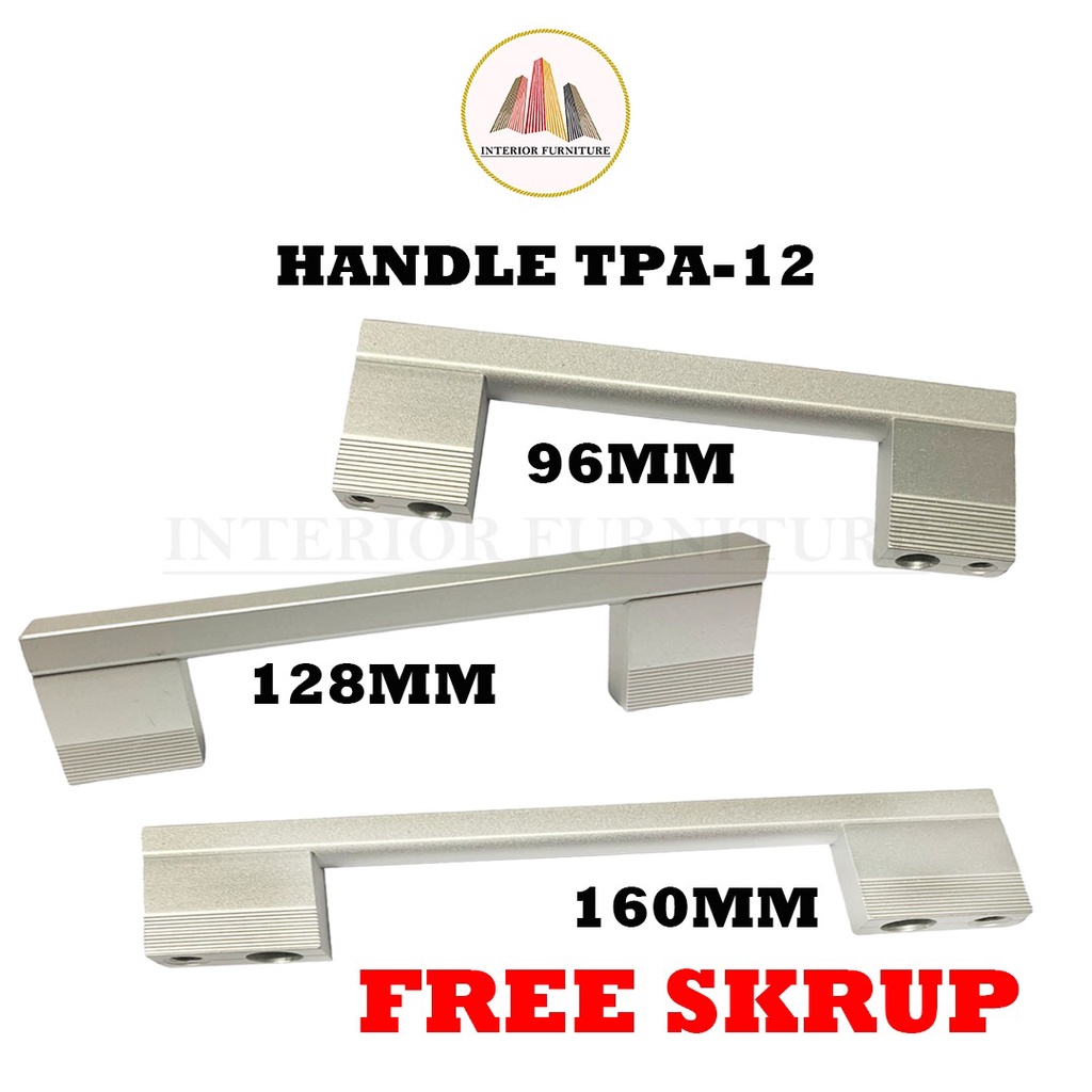 Jual Handle Tarikan Laci Pintu Lemari Alumunium Huben Tpa Shopee Indonesia