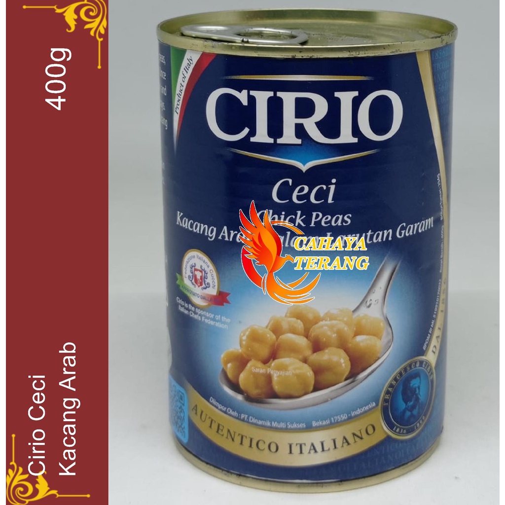 Jual Cirio Ceci Kacang Dalam Kaleng 400 gr / Kacang Arab Original Dalam ...