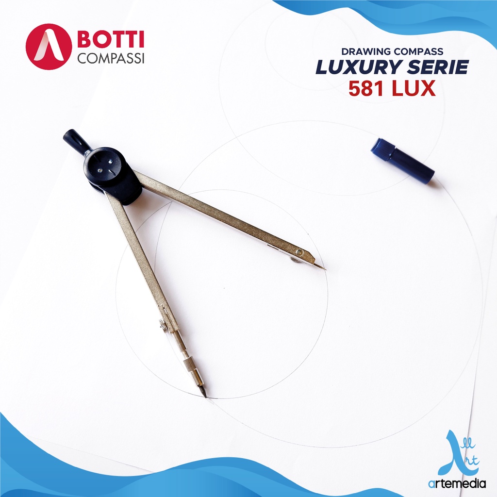 Jual Botti Drawing Compass 581 LUX Made in Italy – Precision Geometry ...