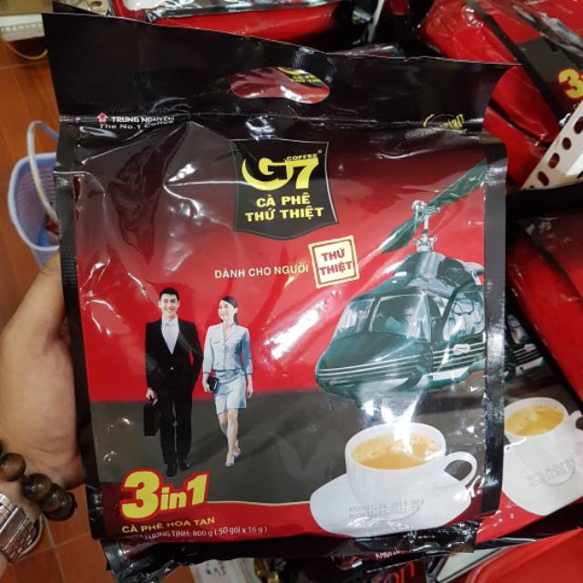 Jual Kopi vietnam G7 3 in 1 ca phe thu thiet 50pcs original | Shopee ...