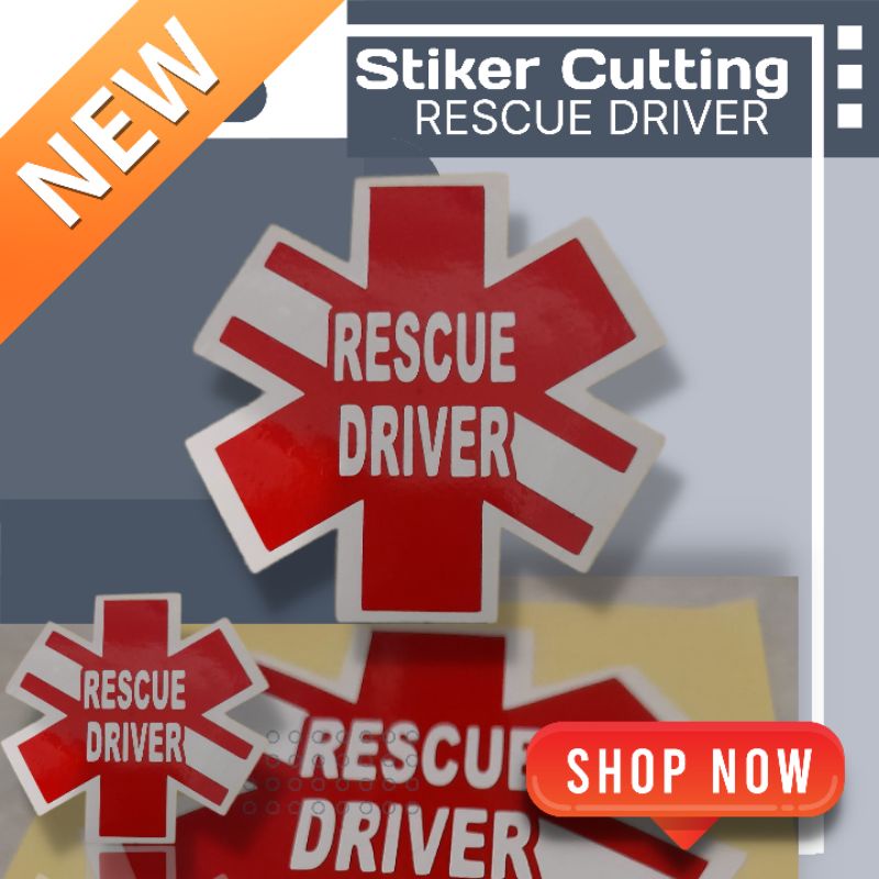 Jual Stiker Rescue Driver /Stiker Driver Rescue /Stiker Driver ...