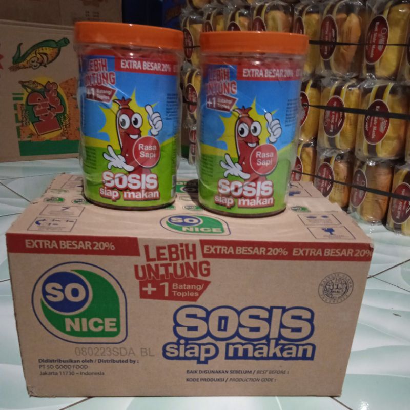 Jual Sosis SO NICE rasa sapi (kemasan toples) | Shopee Indonesia