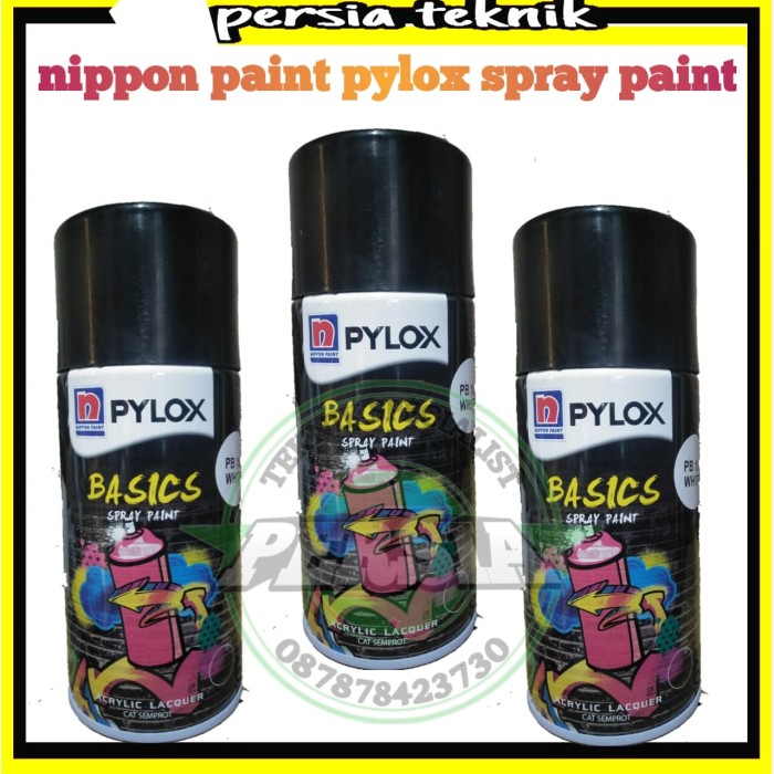 Jual ST | pylox nippon paint-pilok spray paint white-101 (1 dus/12 ...