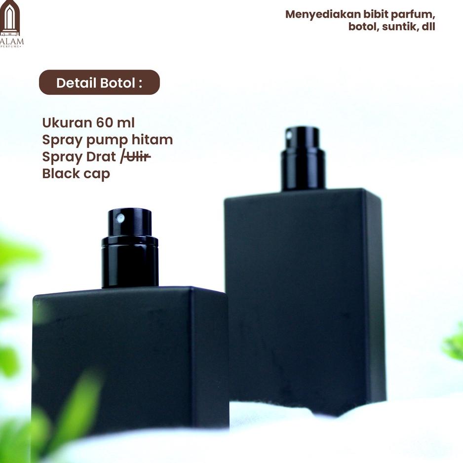 Jual Harga Irit Botol Parfum Kaca Spray Petak Black Ml Lusin Grosir