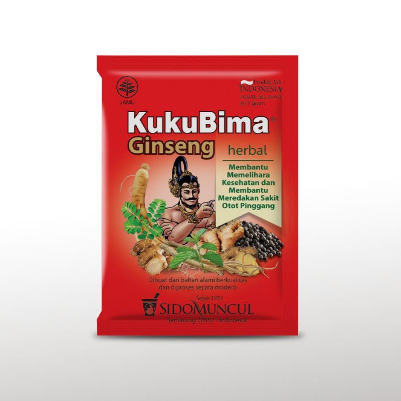 Jual Jamu Kuku Bima Ginseng Isi 10 Bungkus Sidomuncul Shopee Indonesia