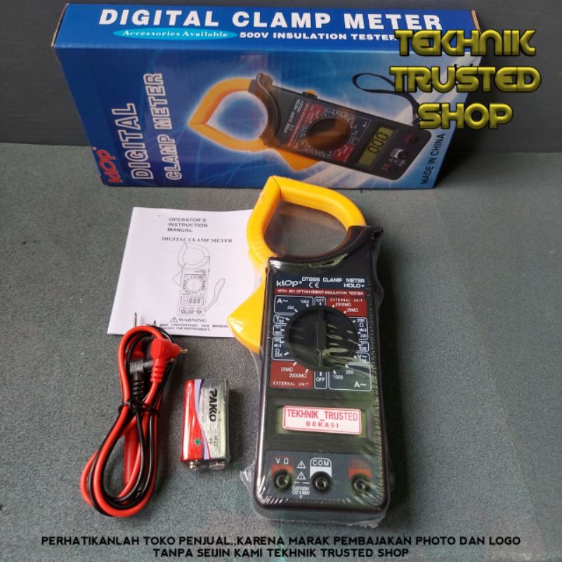 Jual Clamp ampere tang test amper digital 1 set DT266 | Shopee Indonesia