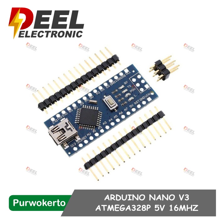 Jual ARDUINO NANO V3 ATMEGA328P 5V 16MHZ PIN BELUM TERSOLDER TANPA ...