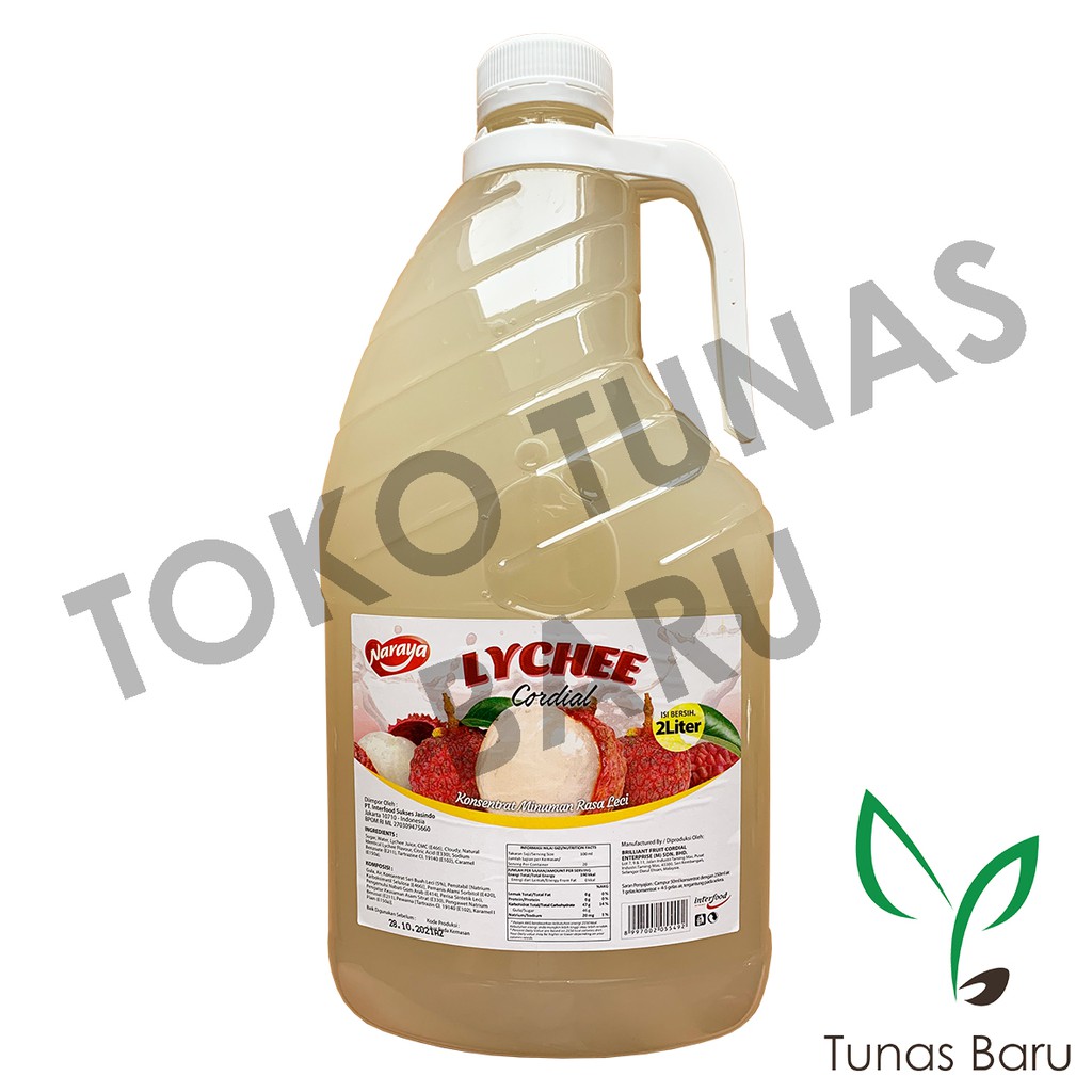 Jual (Large) Lychee Cordial Naraya (Konsentrat Minuman Rasa Leci ...