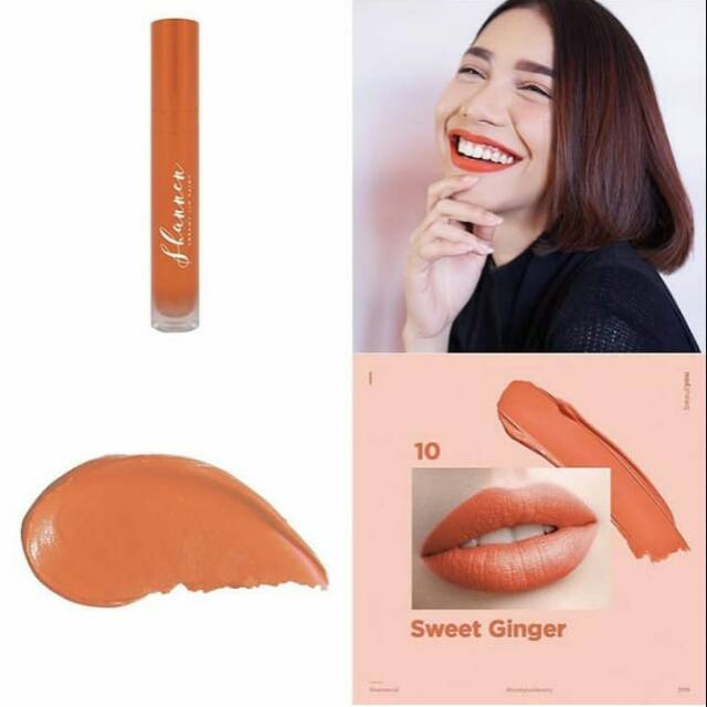 Jual Shannen Lipstik 10 Lipmatte Sweet ginger ( Creamy Lip Paint ...