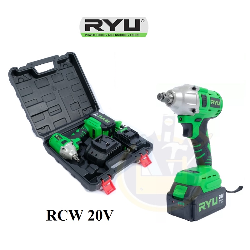 Jual MURAH ORI TEKIRO RYU IMPACT WRENCH CORDLESS 20 V RYU RCW20V Mesin ...