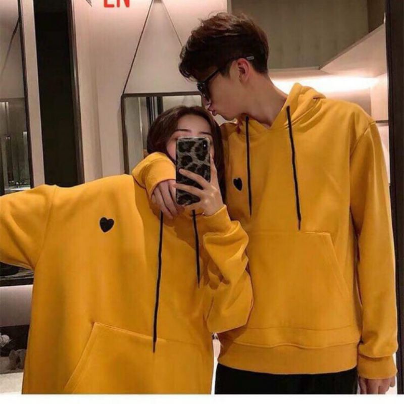 Hoodie LOVE HEART Korean Style OVERSIZE S XXXXXL 6XL Unisex Jaket COUPLE Love Simple BIGSIZE Jumbo Oversize Harajuku