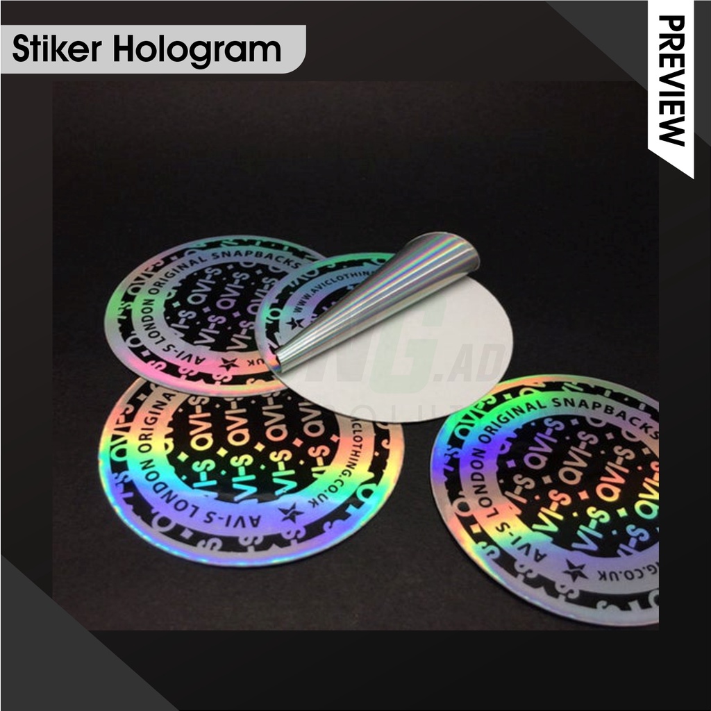 Jual Print Cetak Sticker Label Hologram A3+ Cutting | Shopee Indonesia